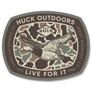 Flying Mallard Camo Sticker