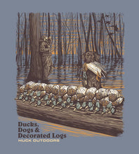 Load image into Gallery viewer, Ducks, Dogs &amp; Decorated Logs
