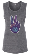 Load image into Gallery viewer, Peace Out Women&#39;s Flowy Scoop Tank
