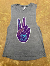 Load image into Gallery viewer, Peace Out Women&#39;s Flowy Scoop Tank
