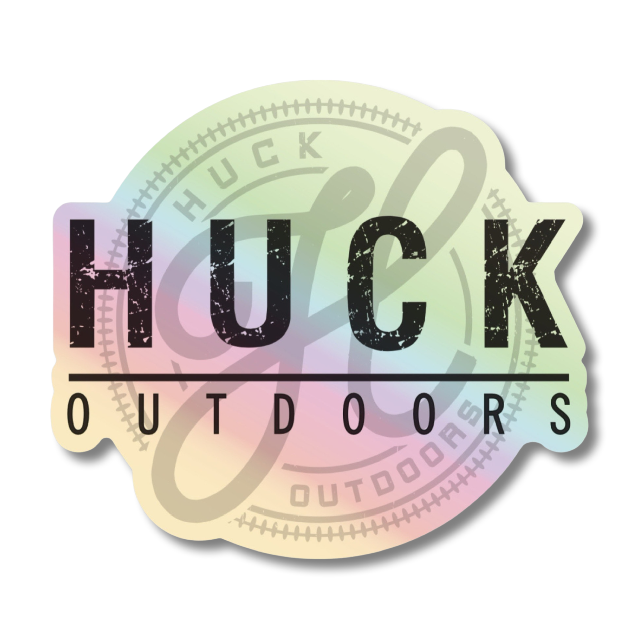 Holographic Ghost Logo Sticker – Huck Outdoors